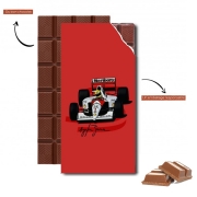Tablette de chocolat personnalisé Ayrton Senna Formule 1 King
