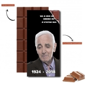 Tablette de chocolat personnalisé Aznavour Hommage Fan Tribute
