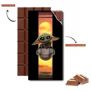 Tablette de chocolat personnalisé Baby Yoda