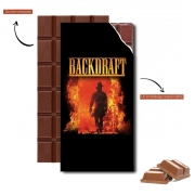 Tablette de chocolat personnalisé backdraft pompier