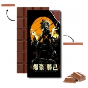 Tablette de chocolat personnalisé Bakugo Crazy Bombing