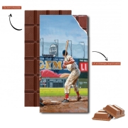 Tablette de chocolat personnalisé Baseball Painting
