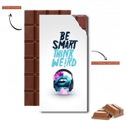 Tablette de chocolat personnalisé Be Smart Think Weird 2