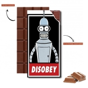 Tablette de chocolat personnalisé Bender Disobey