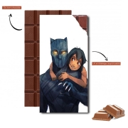 Tablette de chocolat personnalisé Black Panther x Mowgli