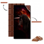 Tablette de chocolat personnalisé Black Unicorn