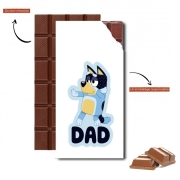 Tablette de chocolat personnalisé Bluey Dad