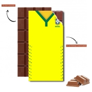 Tablette de chocolat personnalisé Brésil Maillot Selecao Domicile