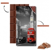Tablette de chocolat personnalisé Bus Rouge de Londres