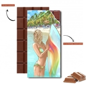 Tablette de chocolat personnalisé California Surfer