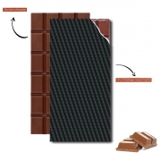 Tablette de chocolat personnalisé Carbone noir