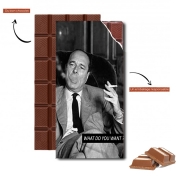 Tablette de chocolat personnalisé Chirac Smoking What do you want