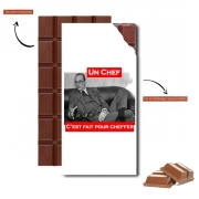 Tablette de chocolat personnalisé Chirac Un Chef cest fait pour cheffer