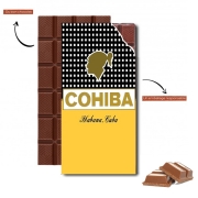 Tablette de chocolat personnalisé Cohiba Cigare by cuba