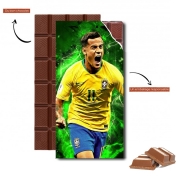 Tablette de chocolat personnalisé coutinho Football Player Pop Art