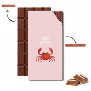 Tablette de chocolat personnalisé Crabe Pinky