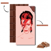 Tablette de chocolat personnalisé David Bowie Minimalist Art