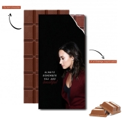 Tablette de chocolat personnalisé Demi Lovato Always remember you are beautiful