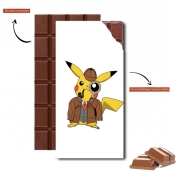 Tablette de chocolat personnalisé Detective Pikachu x Sherlock