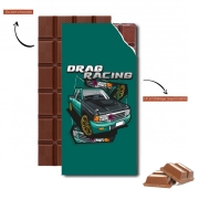 Tablette de chocolat personnalisé Drag Racing Car