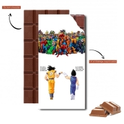 Tablette de chocolat personnalisé DragonBall x Marvel Combat