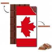 Tablette de chocolat personnalisé Drapeau Canada