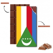 Tablette de chocolat personnalisé Drapeau Comores