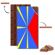 Tablette de chocolat personnalisé Drapeau de la réunion