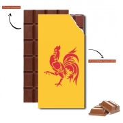 Tablette de chocolat personnalisé Drapeau de la Wallonie