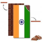 Tablette de chocolat personnalisé Drapeau Inde