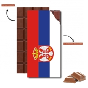 Tablette de chocolat personnalisé Drapeau Serbie