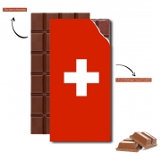 Tablette de chocolat personnalisé Drapeau Suisse
