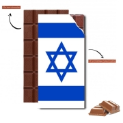 Tablette de chocolat personnalisé Drapeau Israel
