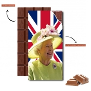 Tablette de chocolat personnalisé Elizabeth 2 Uk Queen