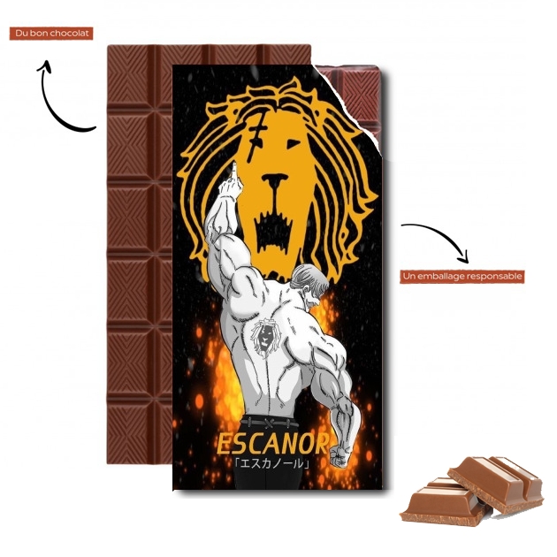 Tablette de chocolat personnalisé Escanor Pablo