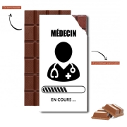 Tablette de chocolat personnalisé Etudiant médecine en cours Futur médecin docteur
