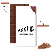 Tablette de chocolat personnalisé Evolution du chasseur