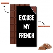 Tablette de chocolat personnalisé Excuse my french