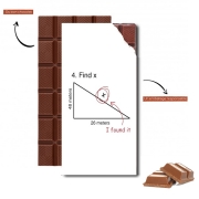 Tablette de chocolat personnalisé Find X Math Geek Peter Parker Spiderman