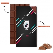 Tablette de chocolat personnalisé Follow me on tiktok abstract