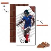 Tablette de chocolat personnalisé Football Legends: Michel Platini - France