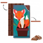 Tablette de chocolat personnalisé Fox in the pot