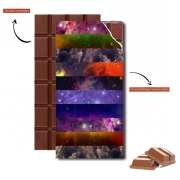 Tablette de chocolat personnalisé Galaxy Strips