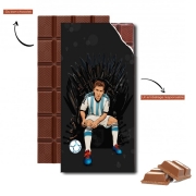 Tablette de chocolat personnalisé Game of Thrones: King Lionel Messi - House Catalunya
