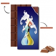 Tablette de chocolat personnalisé Gémeaux - Elsa & Anna