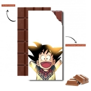 Tablette de chocolat personnalisé Goku Kid happy america