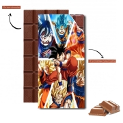Tablette de chocolat personnalisé Goku Ultra Instinct
