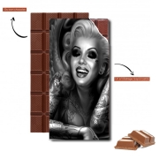 Tablette de chocolat personnalisé Goth Marilyn