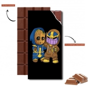 Tablette de chocolat personnalisé Groot x Thanos