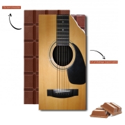 Tablette de chocolat personnalisé Guitare